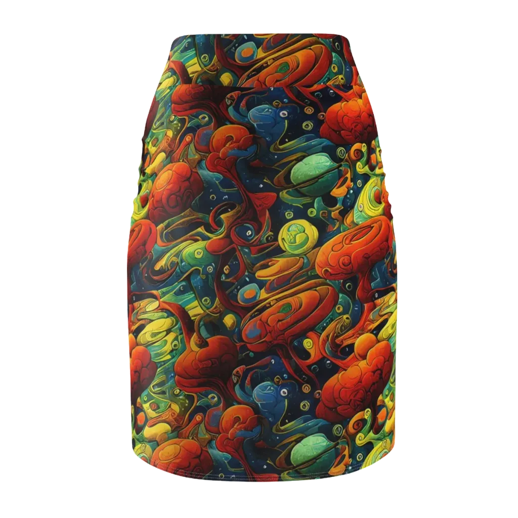 Duncanson Dream on Pencil Skirt — Back