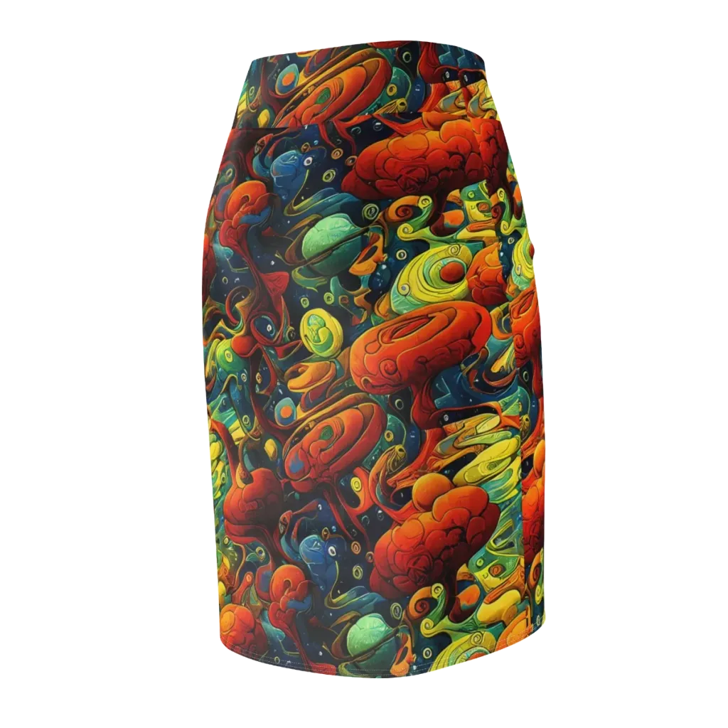 Duncanson Dream on Pencil Skirt — Back Side