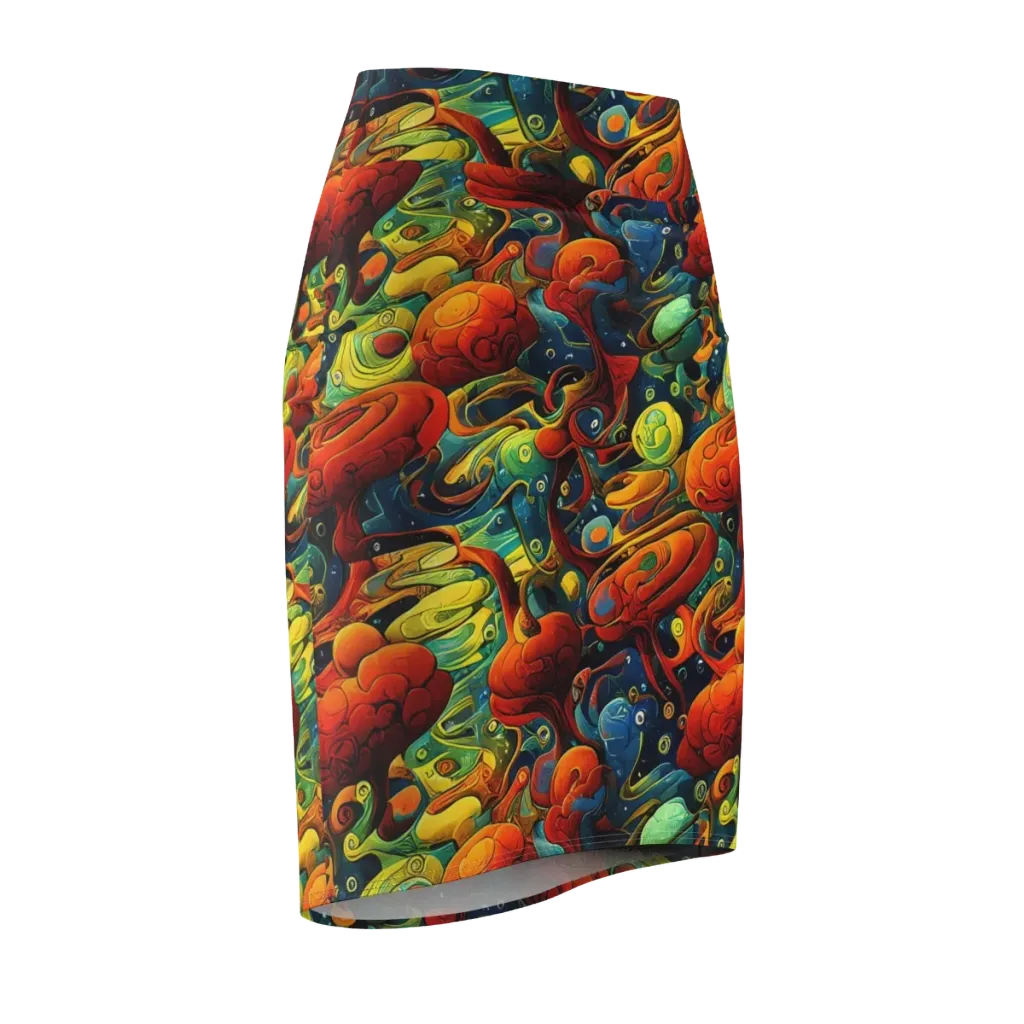 Duncanson Dream on Pencil Skirt — Front Side