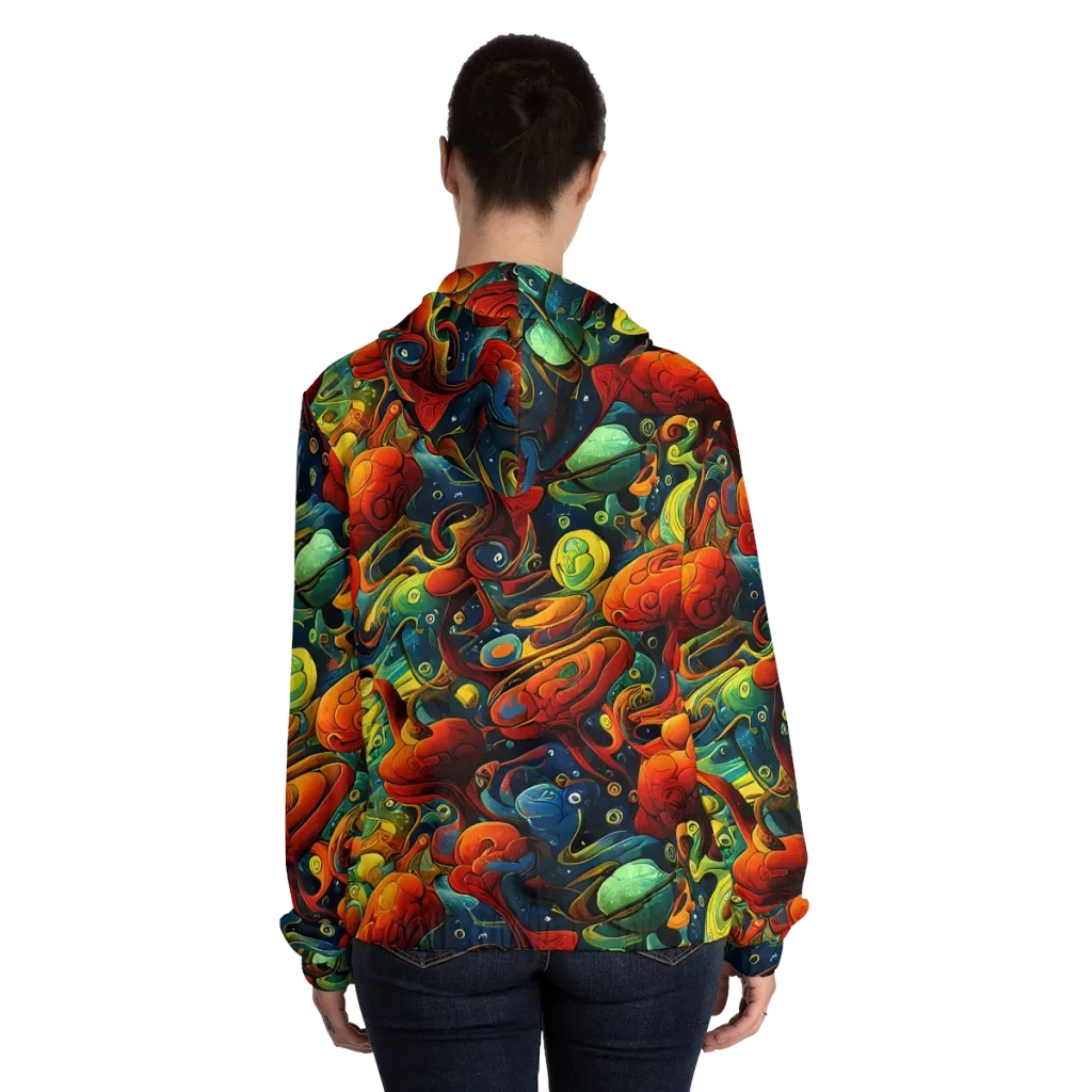 Duncanson Dream on Women's Full-Zip Hoodie — Back On Person