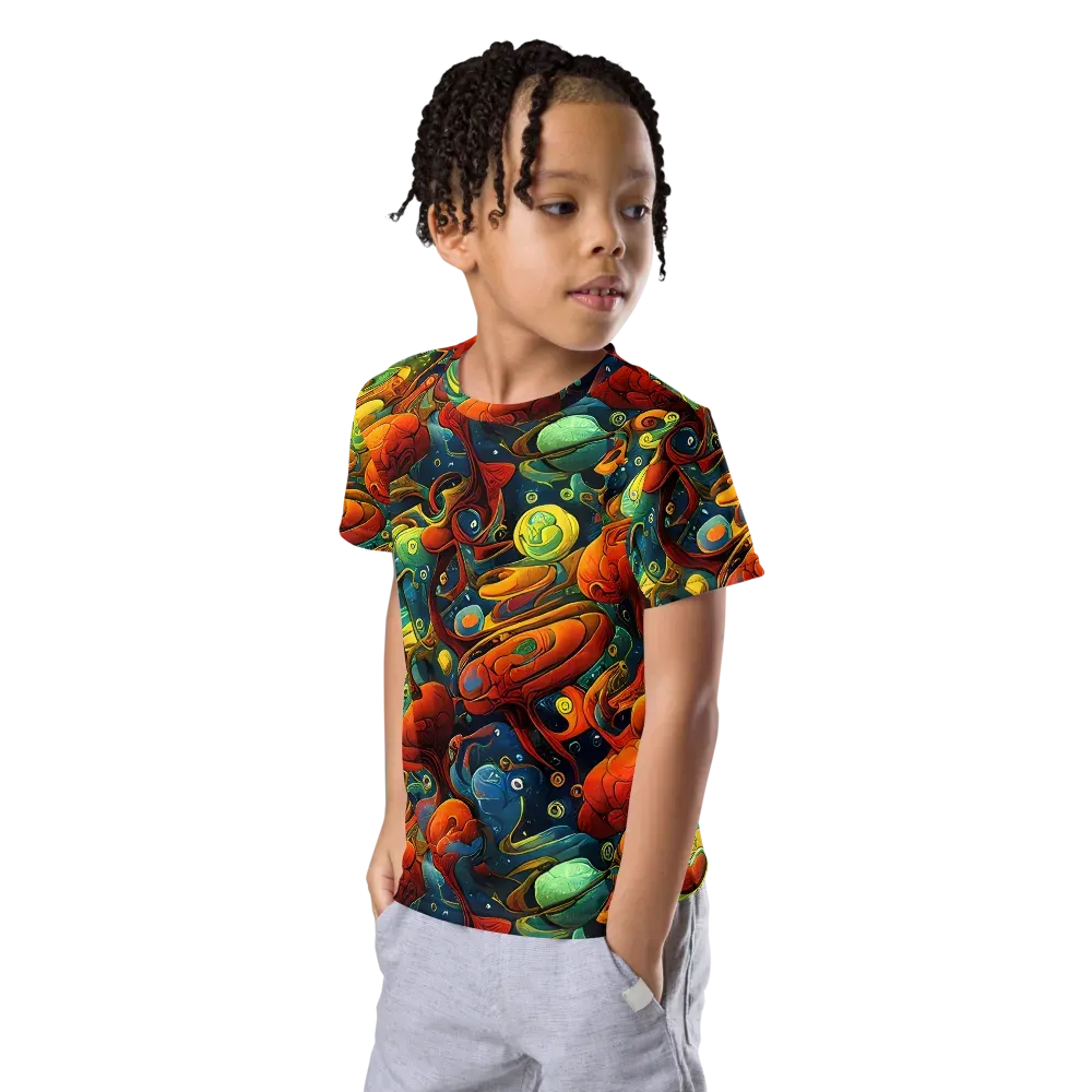 Duncanson Dream on Kids Crew Neck T-Shirt — Left Front