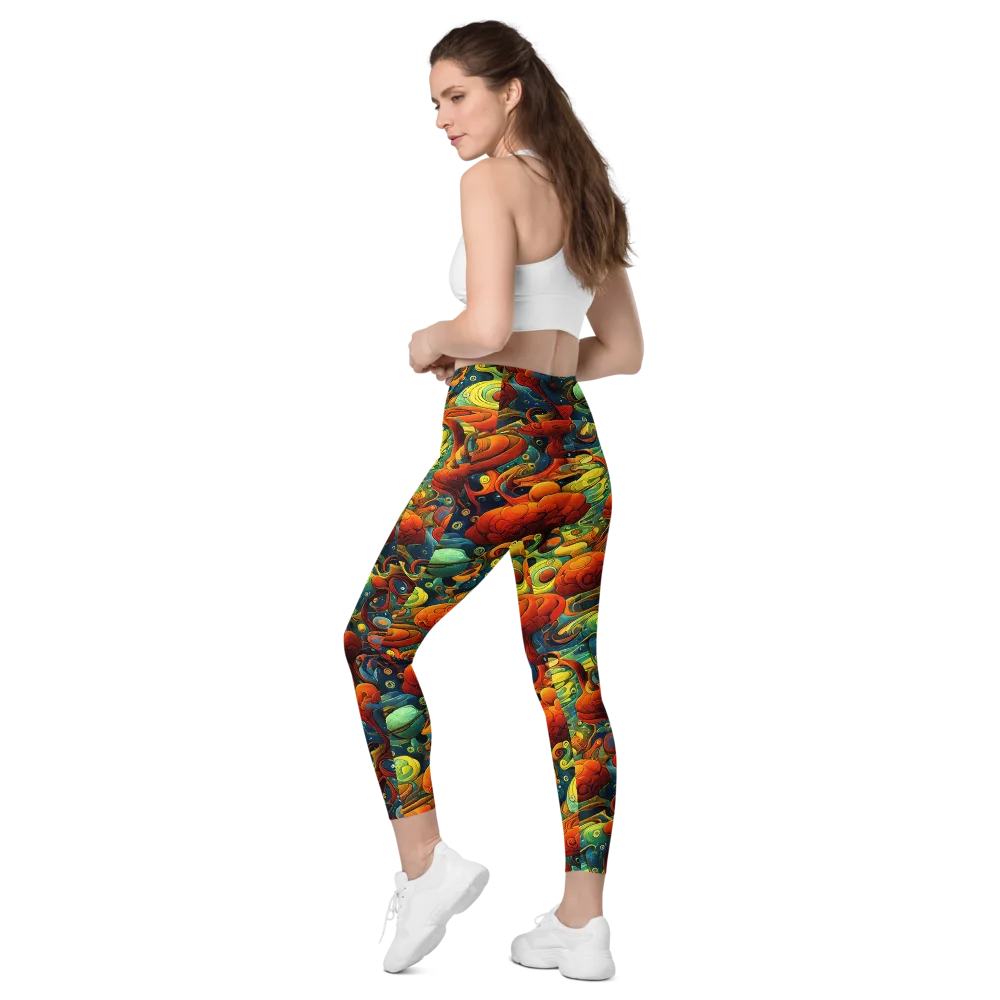 Duncanson Dream on Leggings with Pockets — Left Back