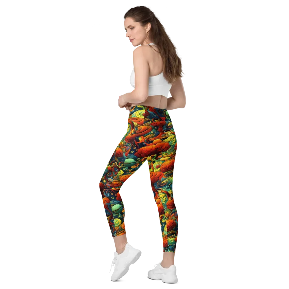 Duncanson Dream on Leggings with Pockets — Left Back