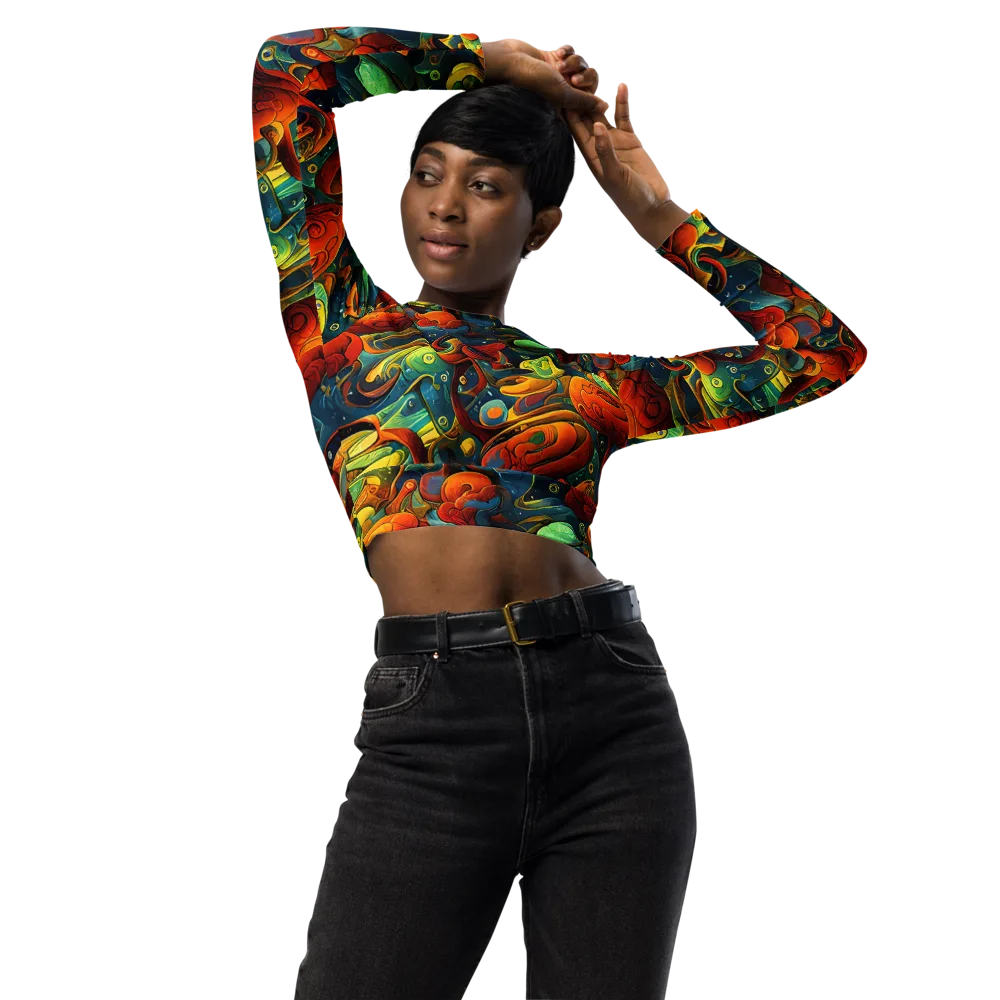 Duncanson Dream on Long Sleeve Crop Top — Front