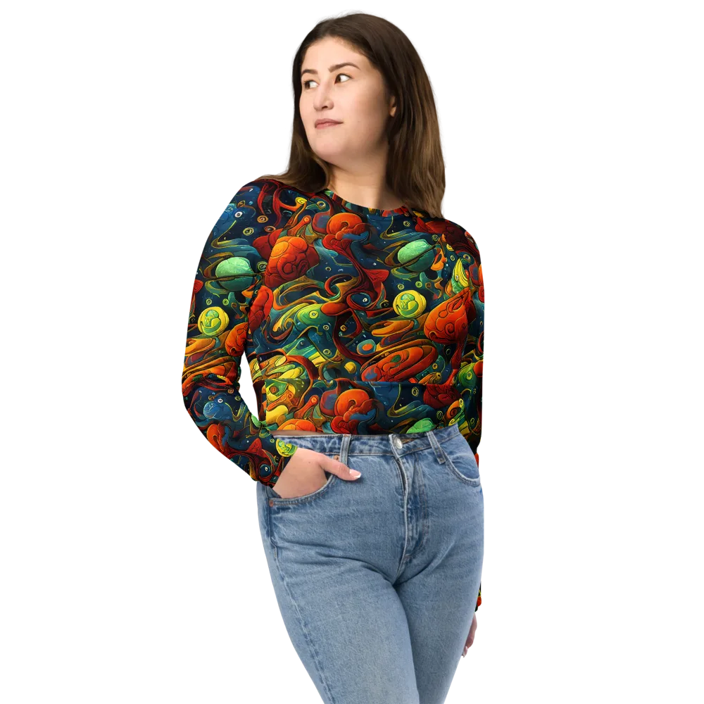 Duncanson Dream on Long Sleeve Crop Top — Front