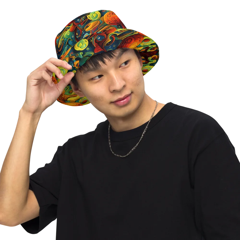 Duncanson Dream on Reversible Bucket Hat — Front Inside