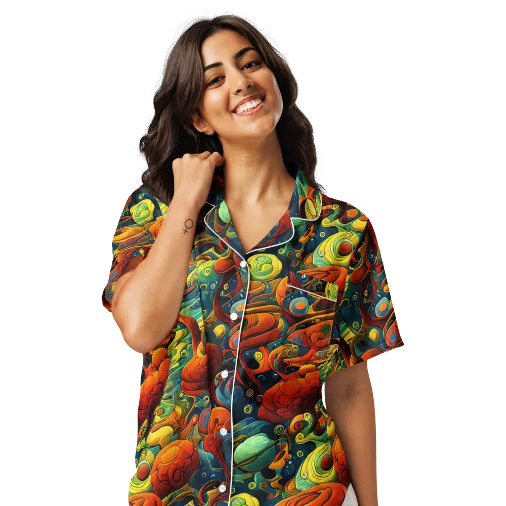 Duncanson Dream on Women's Short Sleeve Pajama Top — Front