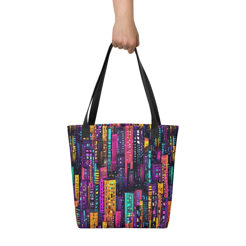 Electric Skyline on Tote Bag — Front