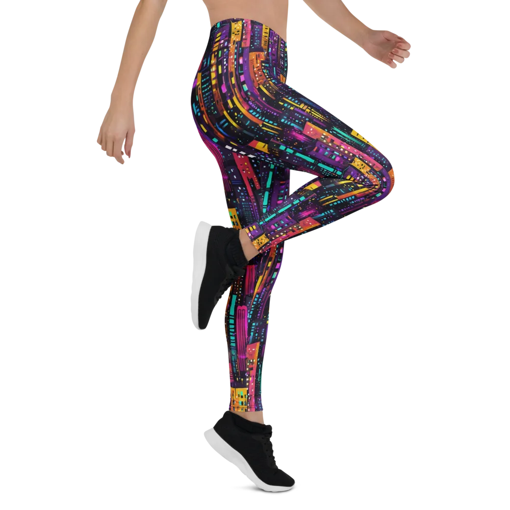 Electric Skyline on Leggings — Right
