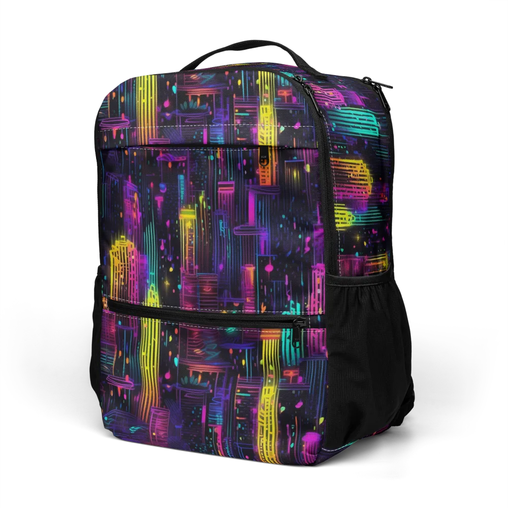 Neon Vertical on Utility Backpack — Left Front