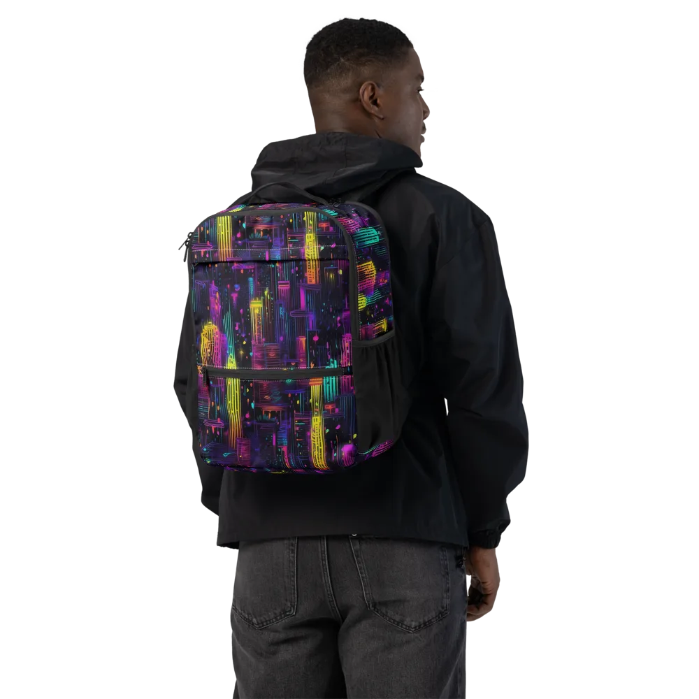 Neon Vertical on Utility Backpack — Back