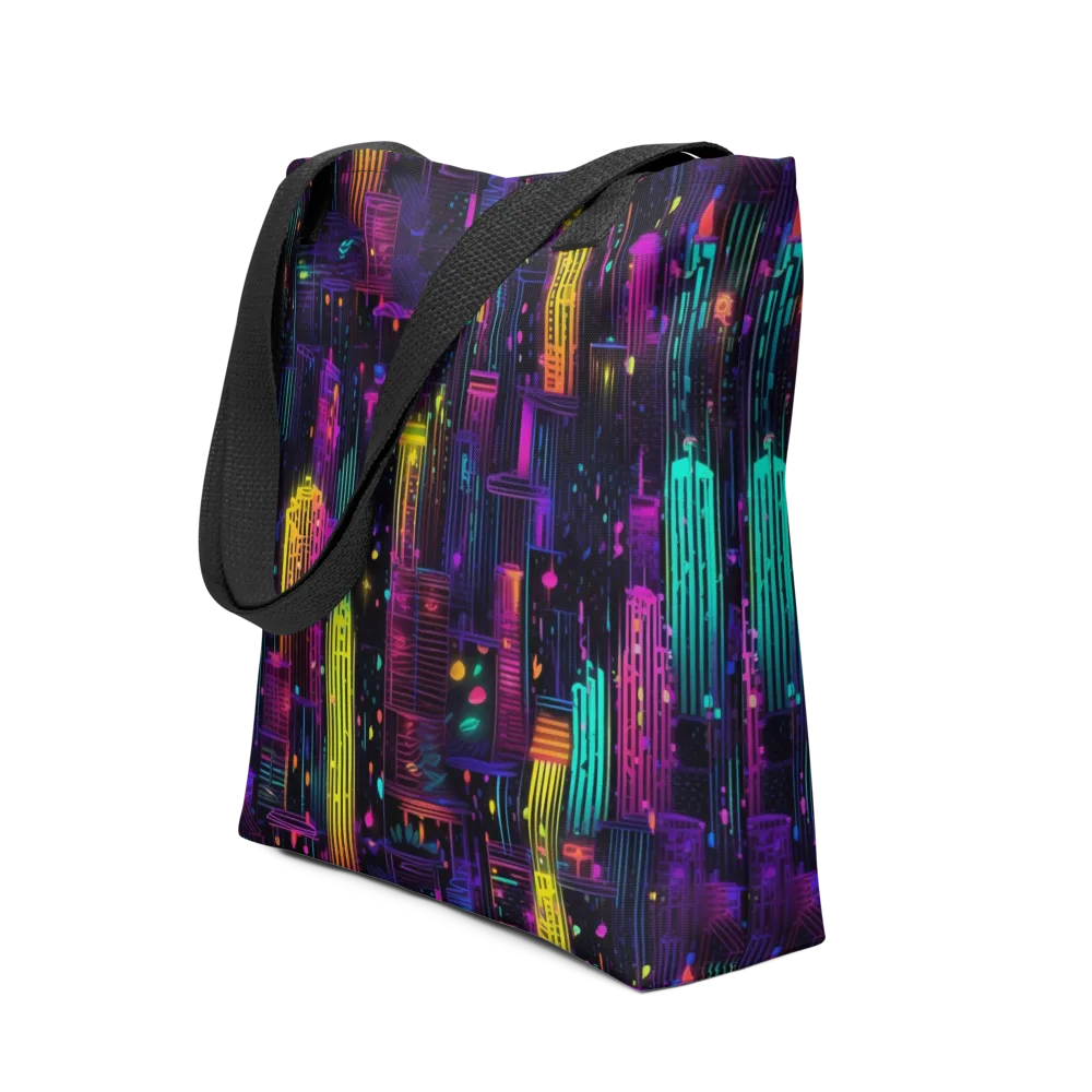 Neon Vertical on Tote Bag — Front