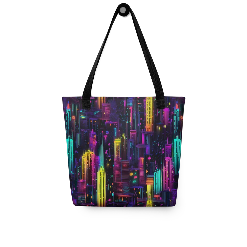 Neon Vertical on Tote Bag — Front
