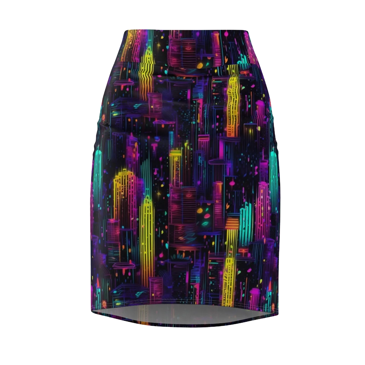 Neon Vertical on Pencil Skirt — Front