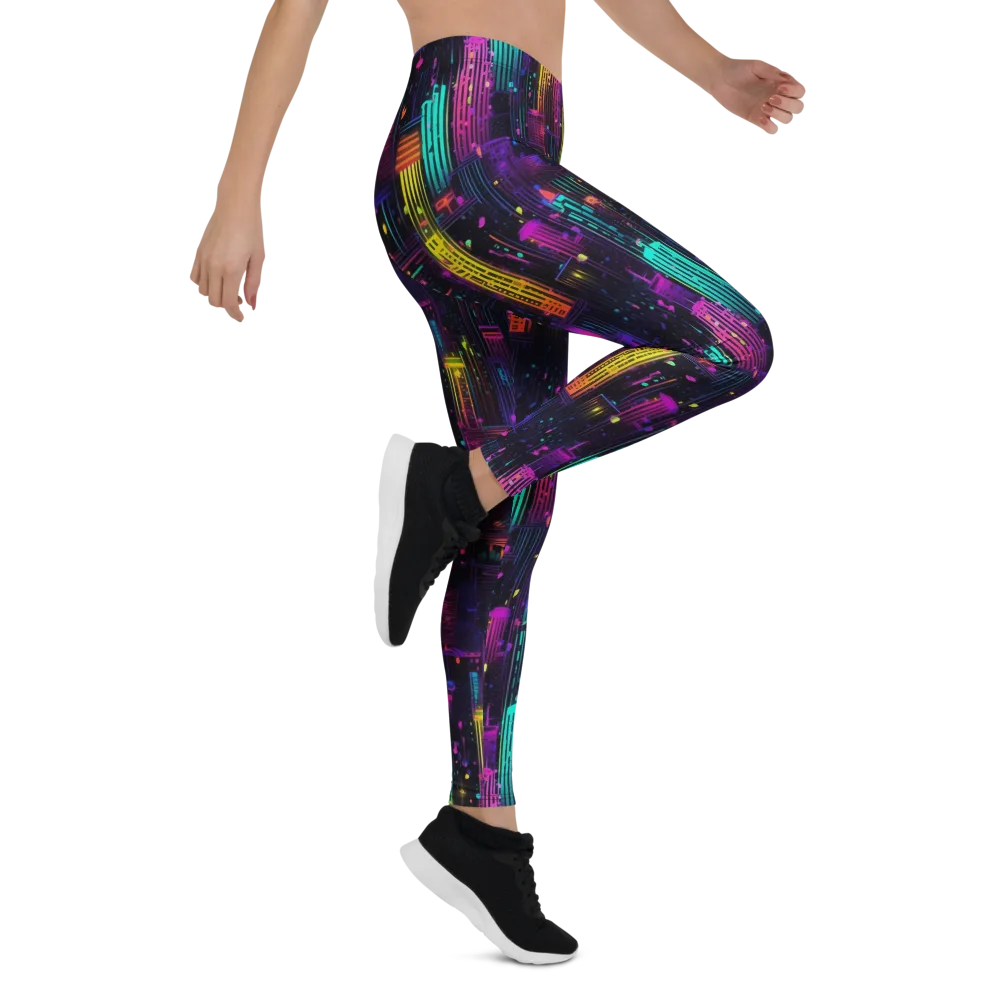 Neon Vertical on Leggings — Right