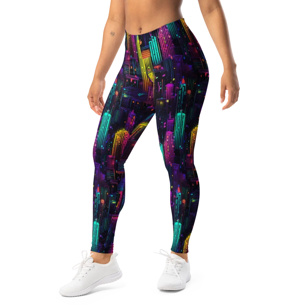 Neon Vertical on Leggings — Left Front