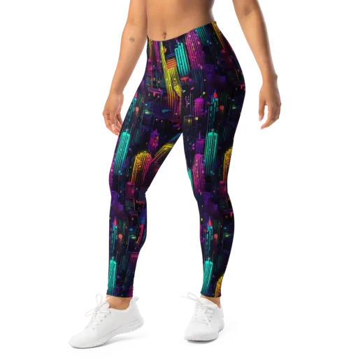Neon Vertical on a Leggings