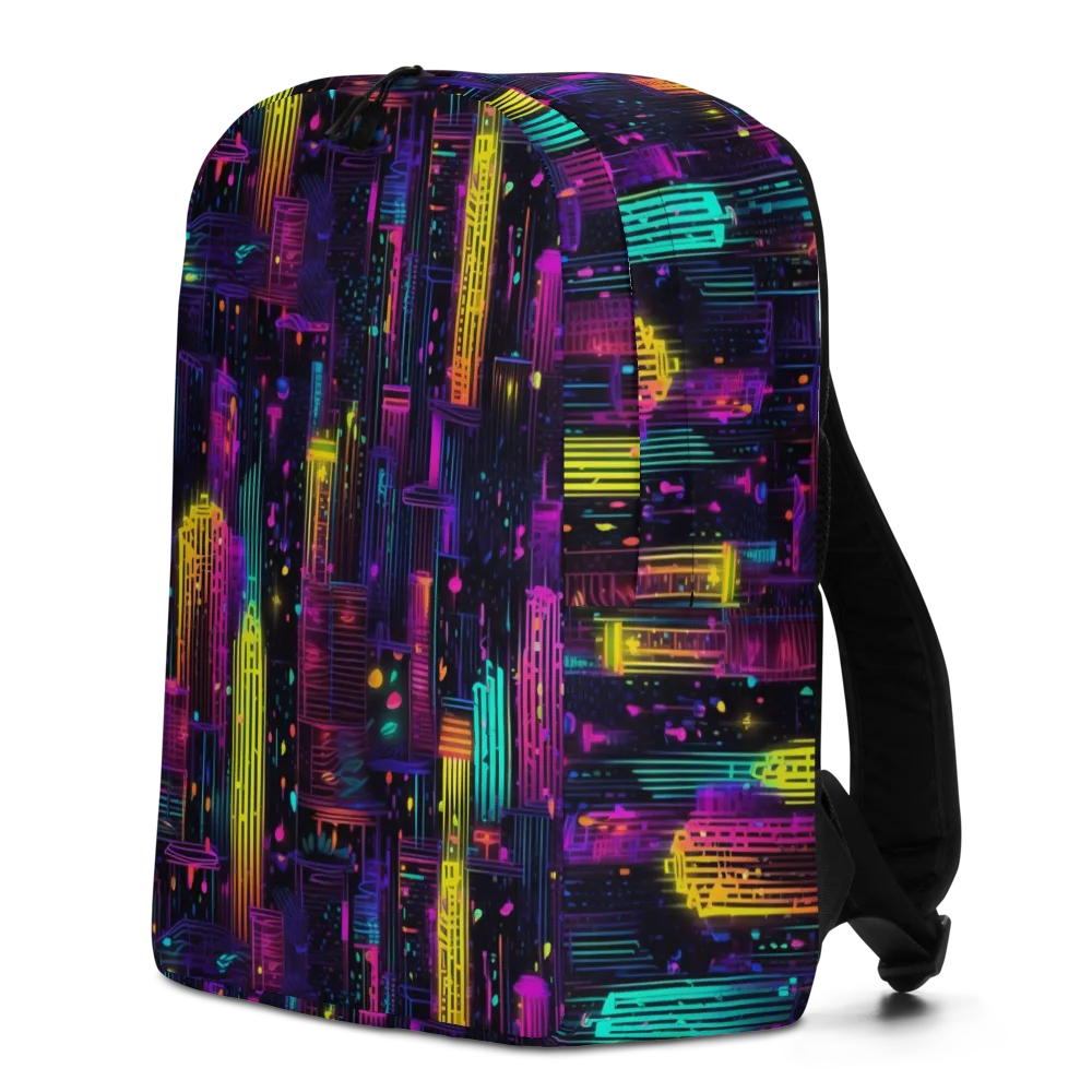 Neon Vertical on Minimalist Backpack — Left