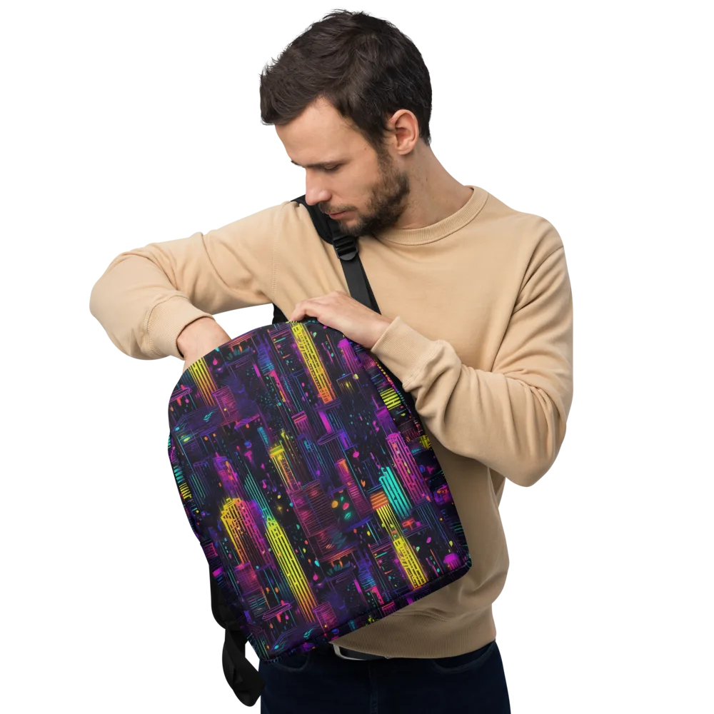 Neon Vertical on Minimalist Backpack — Front