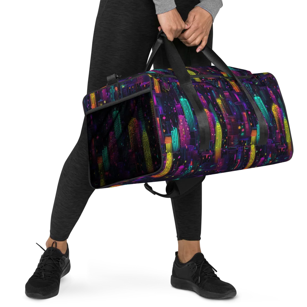 Neon Vertical on Duffle Bag — Right Front