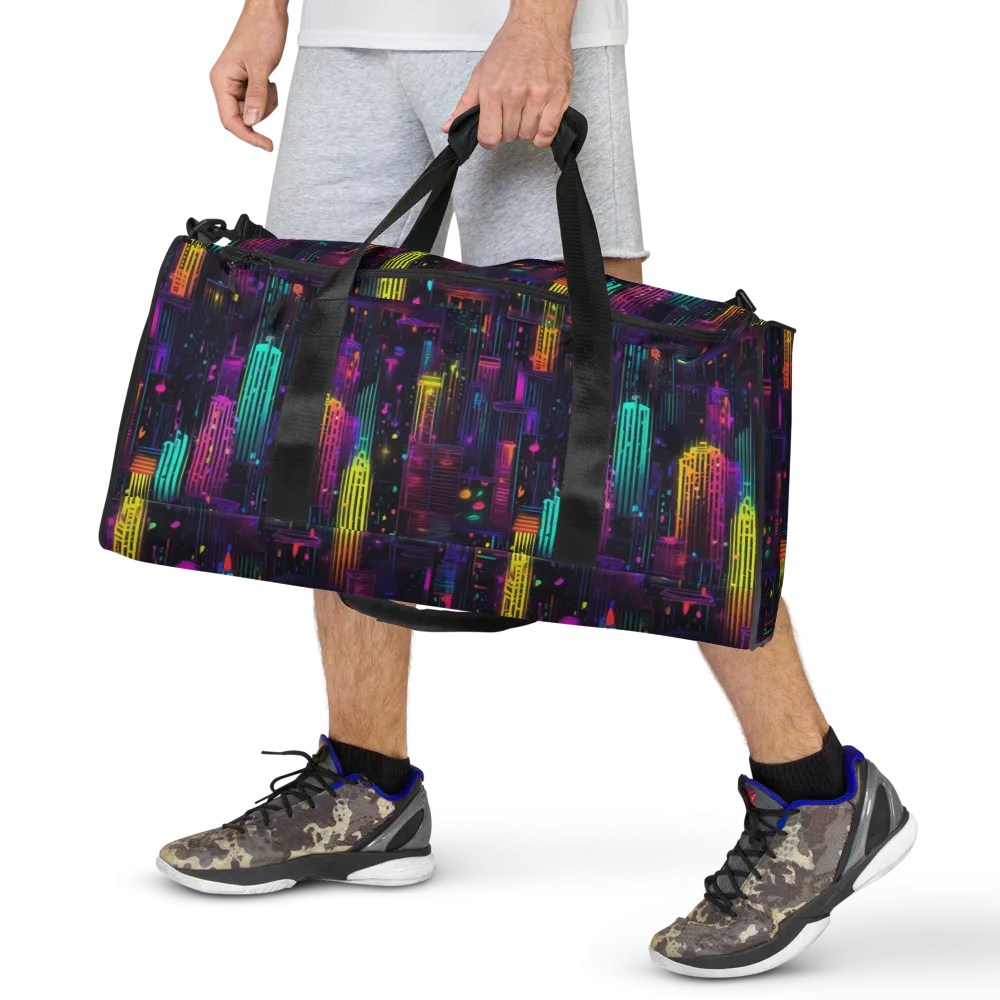 Neon Vertical on Duffle Bag — Front