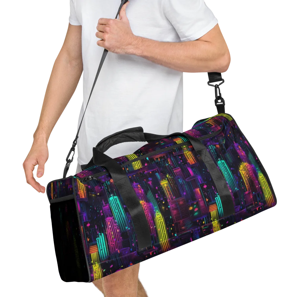 Neon Vertical on Duffle Bag — Right Front