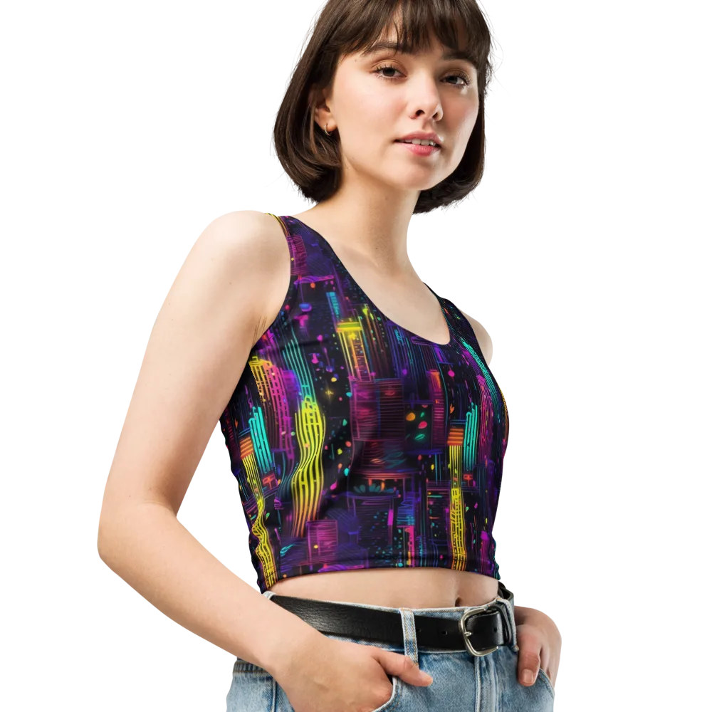 Neon Vertical on Crop Top — Right Front