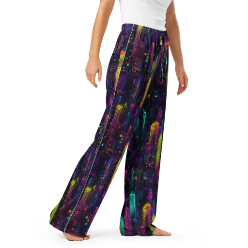 Neon Vertical on a Women's Pajama Pants