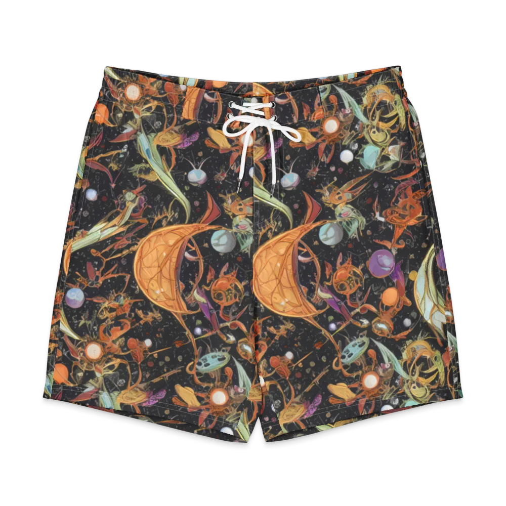 Astral Menagerie on Men's Board Shorts — Front