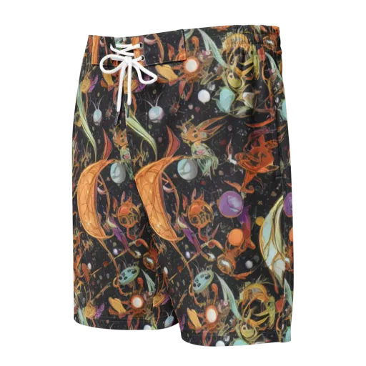 Astral Menagerie on a Men's Board Shorts