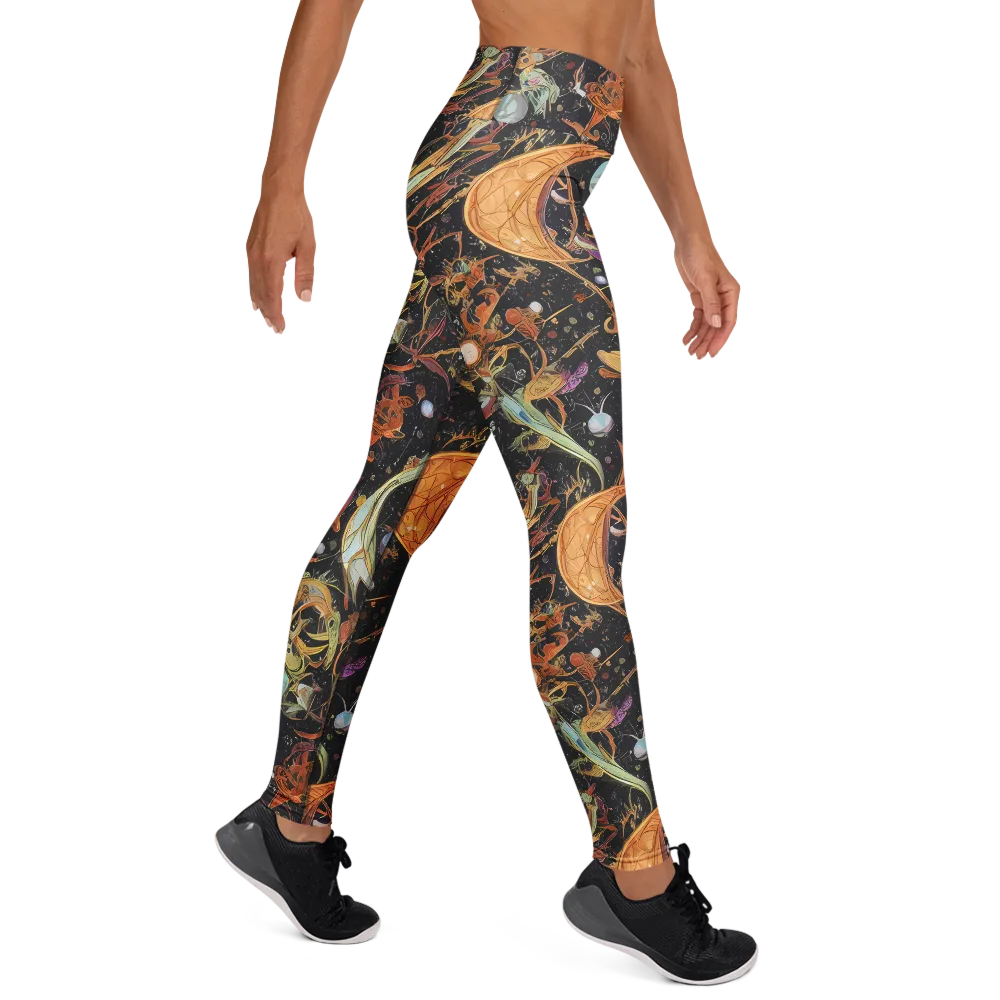 Astral Menagerie on Yoga Leggings — Right