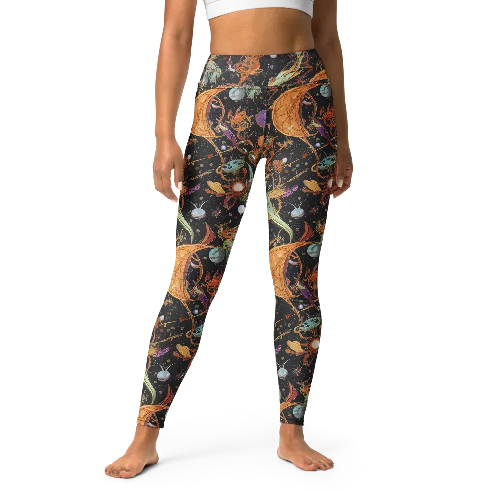 Astral Menagerie on Yoga Leggings — Front