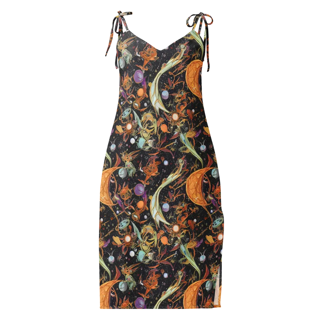 Astral Menagerie on Slip Dress — Front