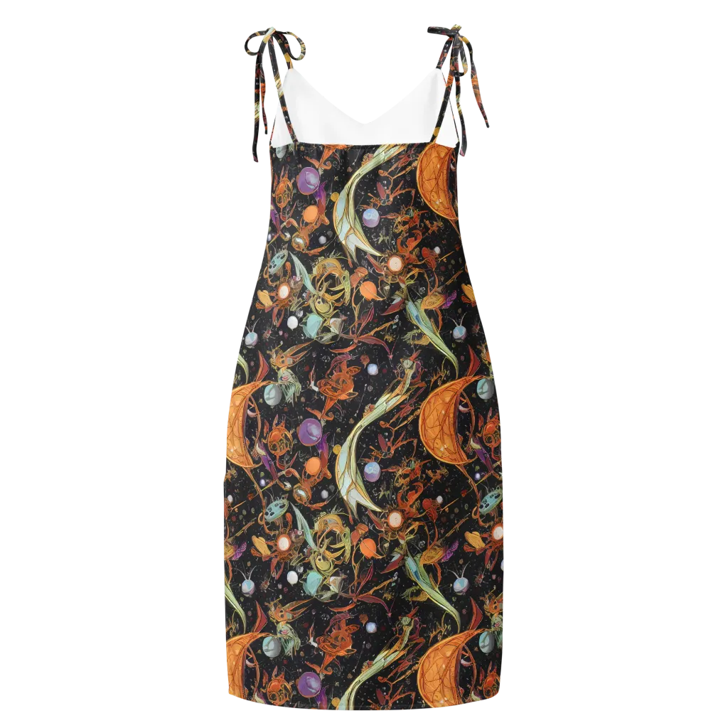 Astral Menagerie on Slip Dress — Back