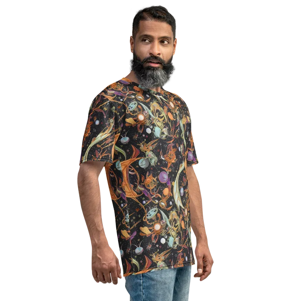 Astral Menagerie on Men's Crew Neck T-Shirt — Right