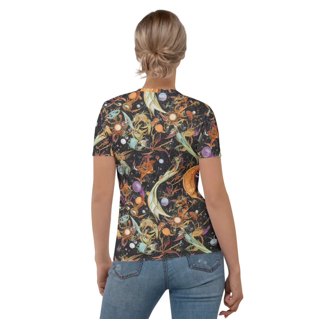 Astral Menagerie on Women's Crew Neck T-Shirt — Back