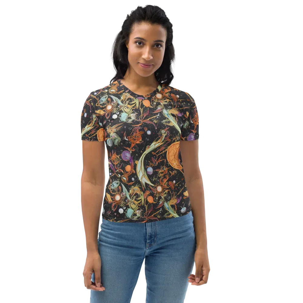 Astral Menagerie on Women's Crew Neck T-Shirt — Front