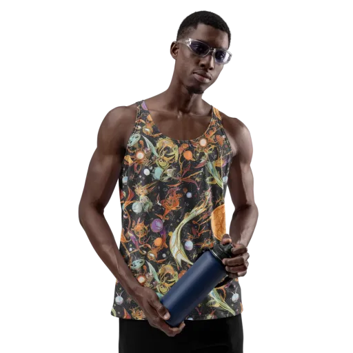 Astral Menagerie on a Men's Tank Top