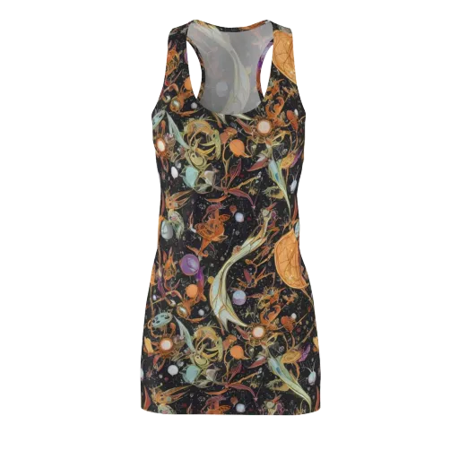 Astral Menagerie on a Racerback Dress