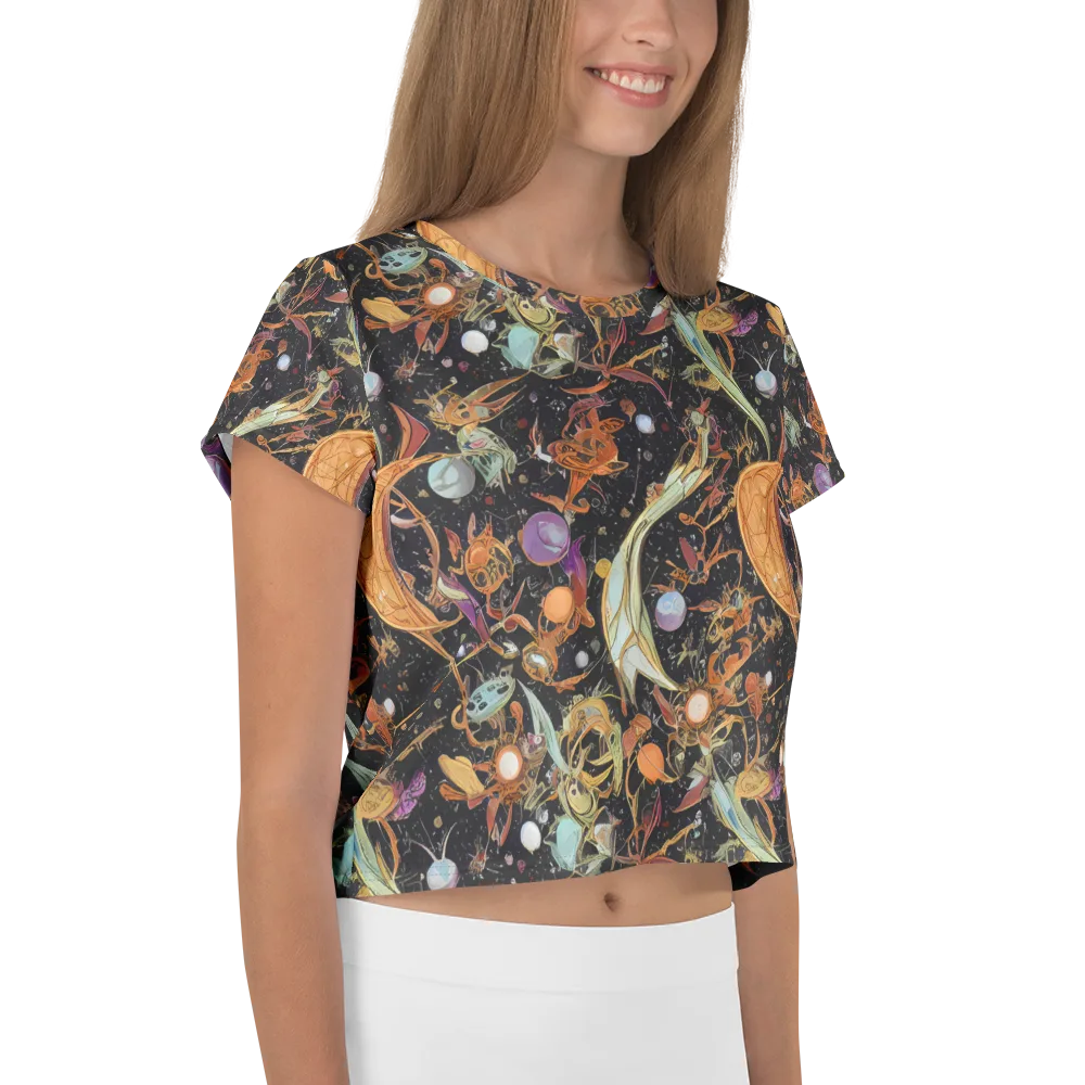 Astral Menagerie on Crop Tee — Right
