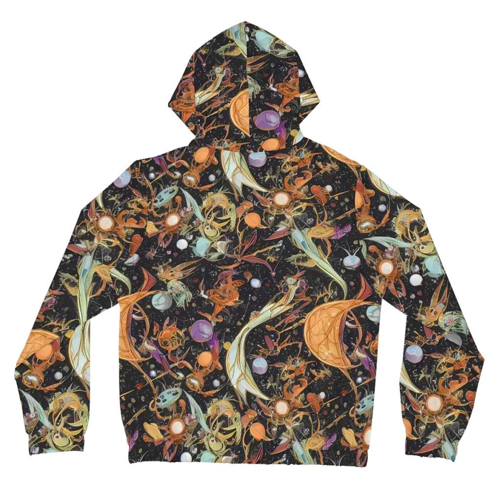 Astral Menagerie on Women's Full-Zip Hoodie — Back