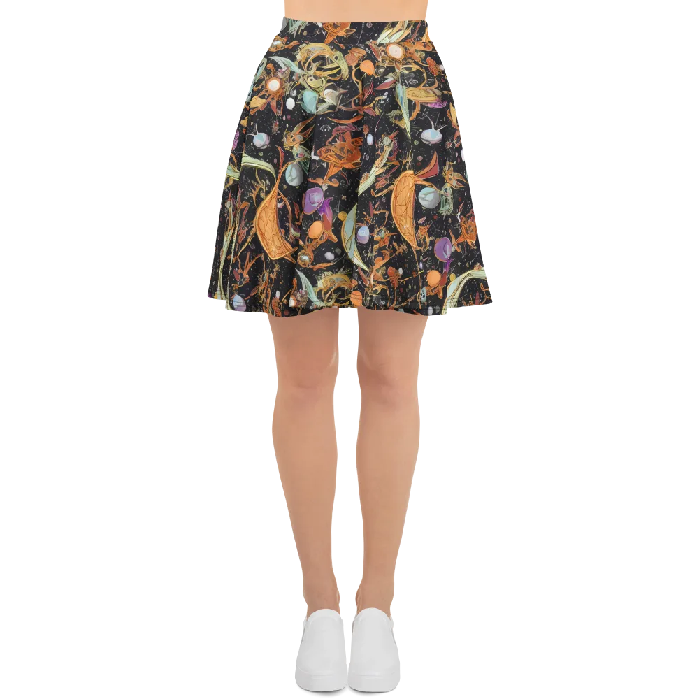 Astral Menagerie on Skater Skirt — Front