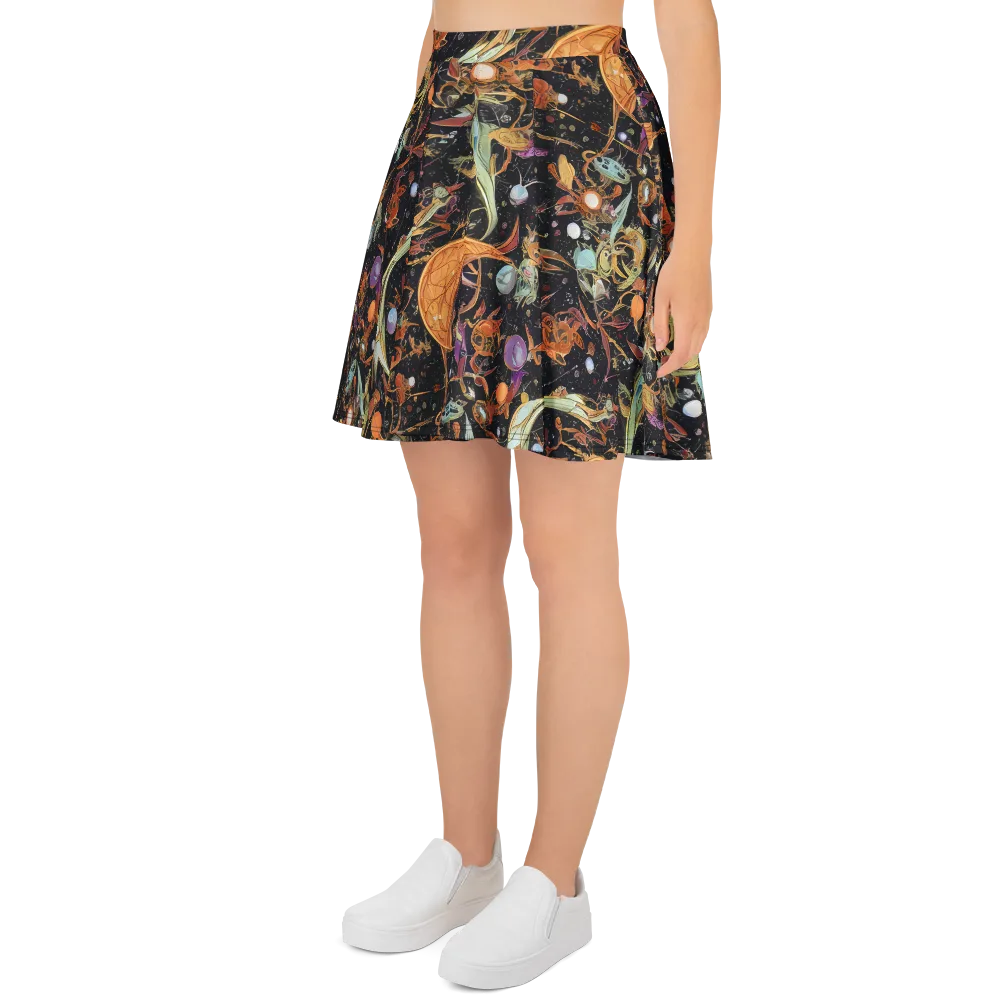 Astral Menagerie on Skater Skirt — Left
