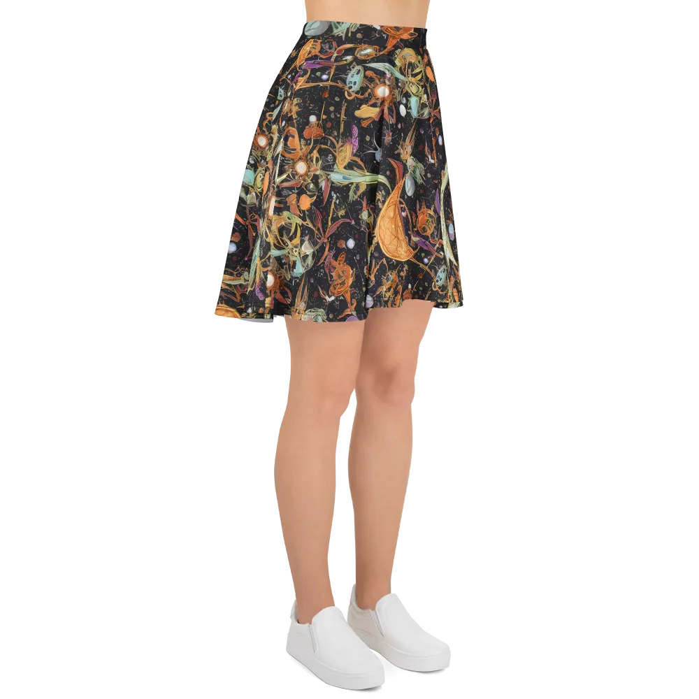 Astral Menagerie on Skater Skirt — Right