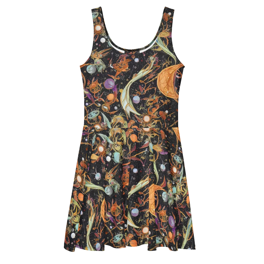 Astral Menagerie on Skater Dress — Front