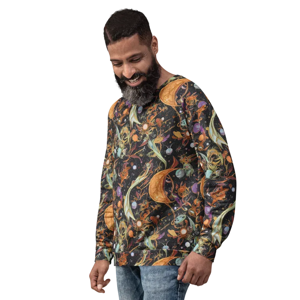 Astral Menagerie on Sweatshirt — Left Front