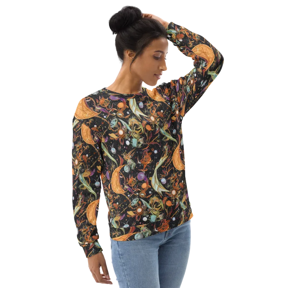 Astral Menagerie on Sweatshirt — Right Front