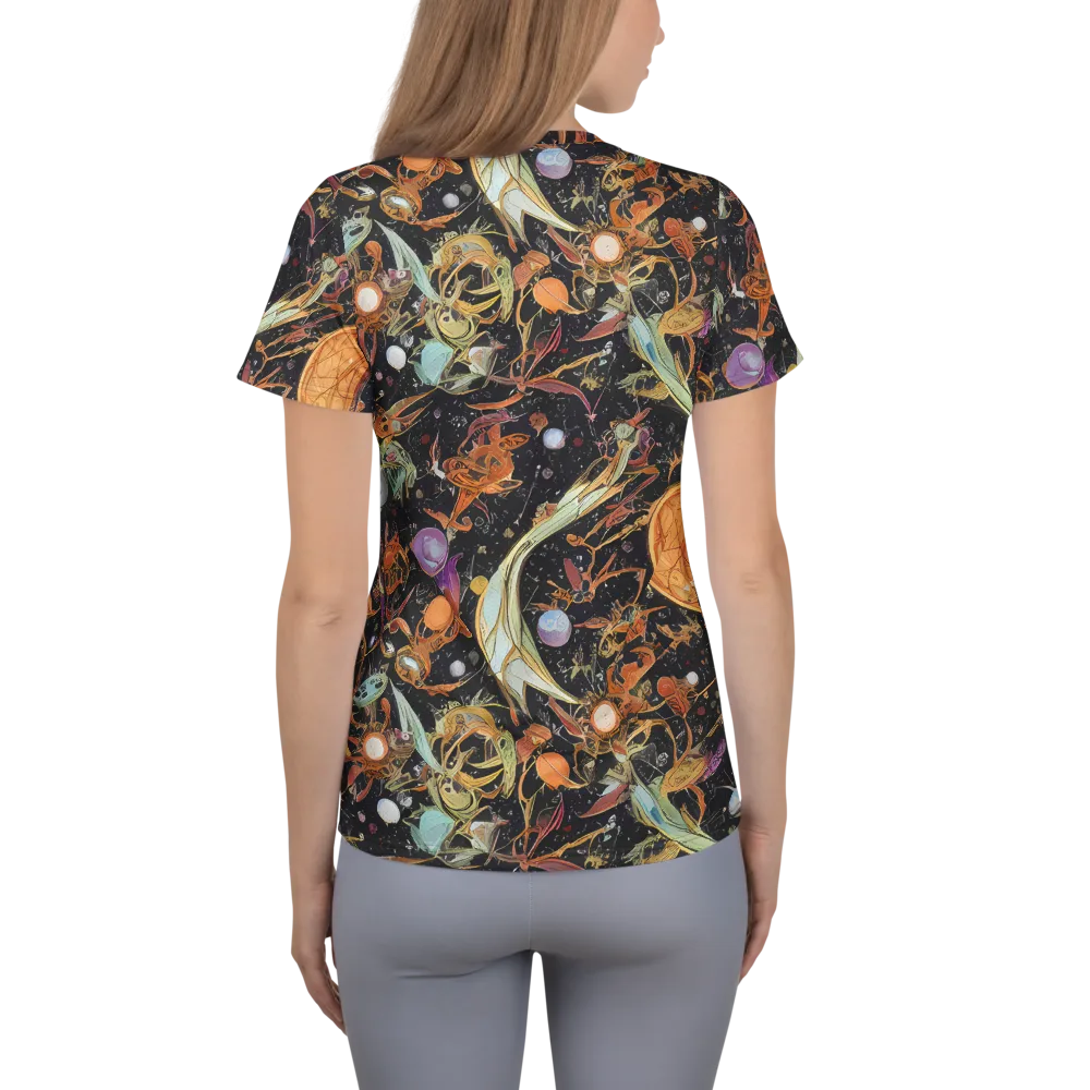 Astral Menagerie on Women's Athletic T-Shirt — Back