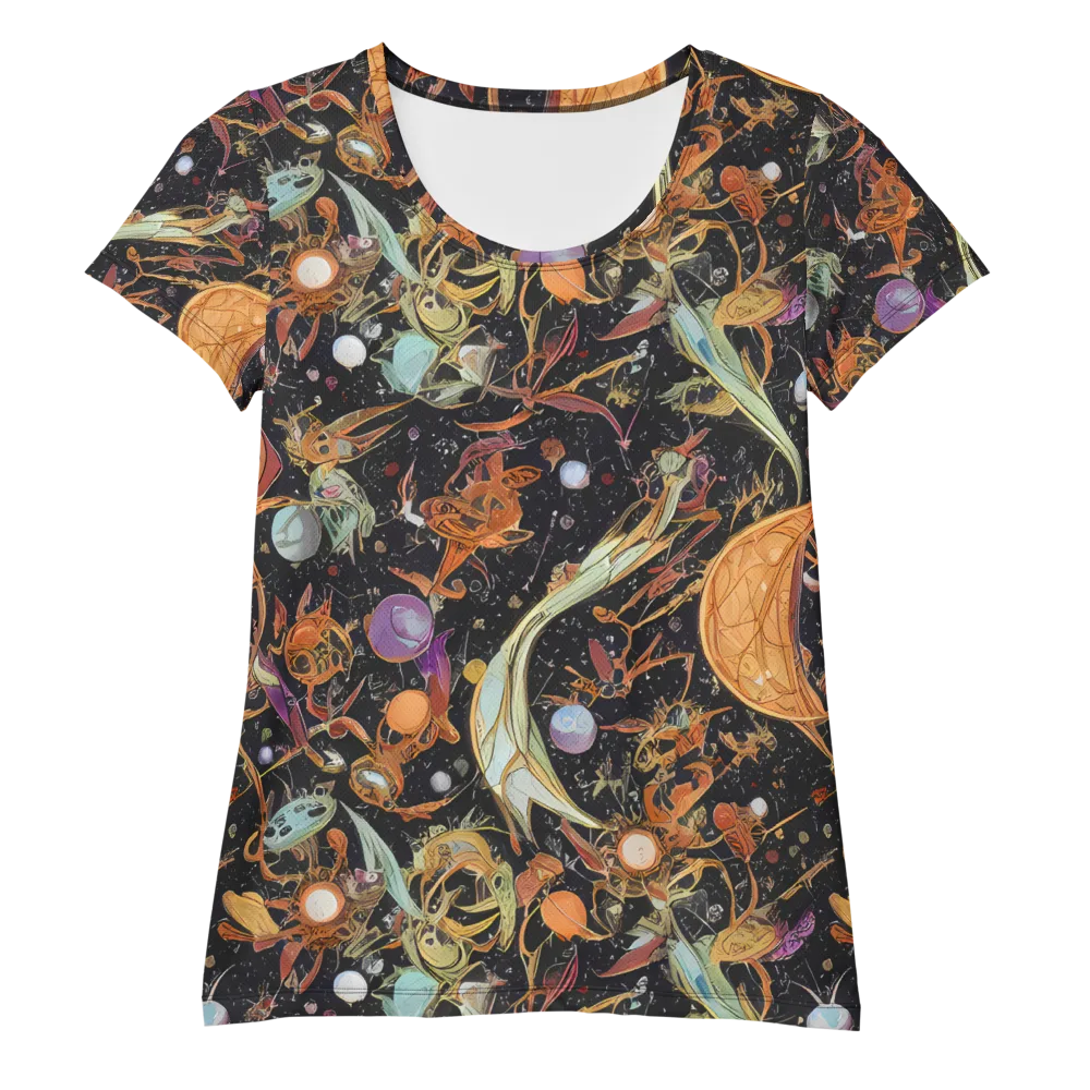 Astral Menagerie on Women's Athletic T-Shirt — Front