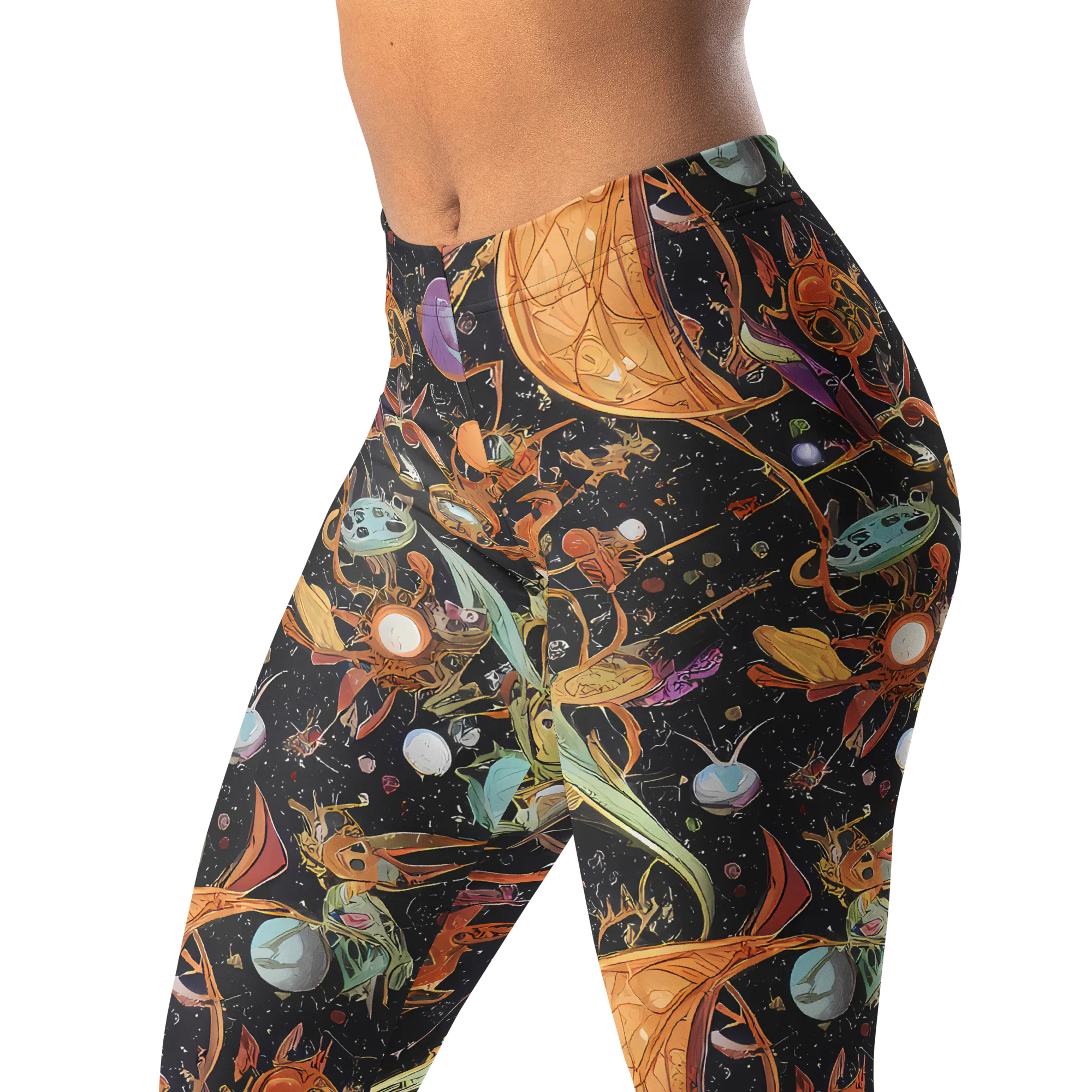 Astral Menagerie on Leggings — Left Front